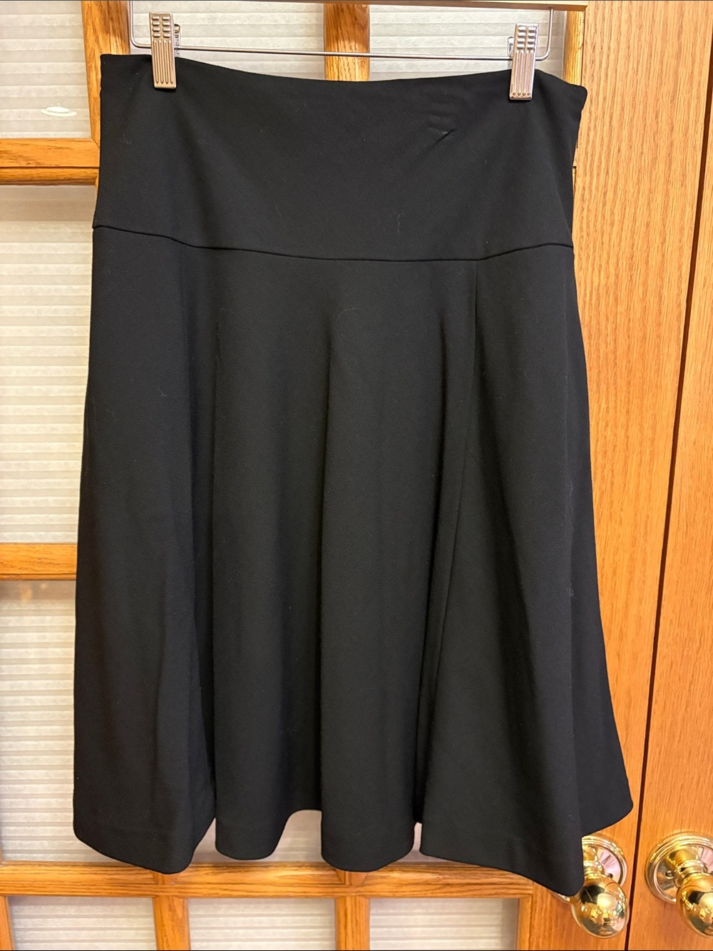 EUC Lauren Ralph Lauren Black Wool A-Line Skirt